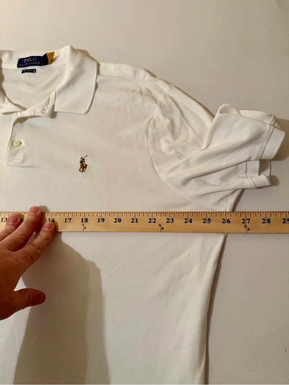 Polo Ralph Lauren Polo Mens XL White Flesh Pony Short Sleeve Preppy Classic Fit